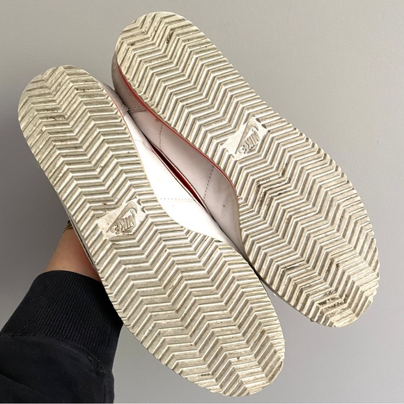 Nike Classic Cortez White / Red Nylon Sneakers - 8-8.5 - Picture 9 of 11